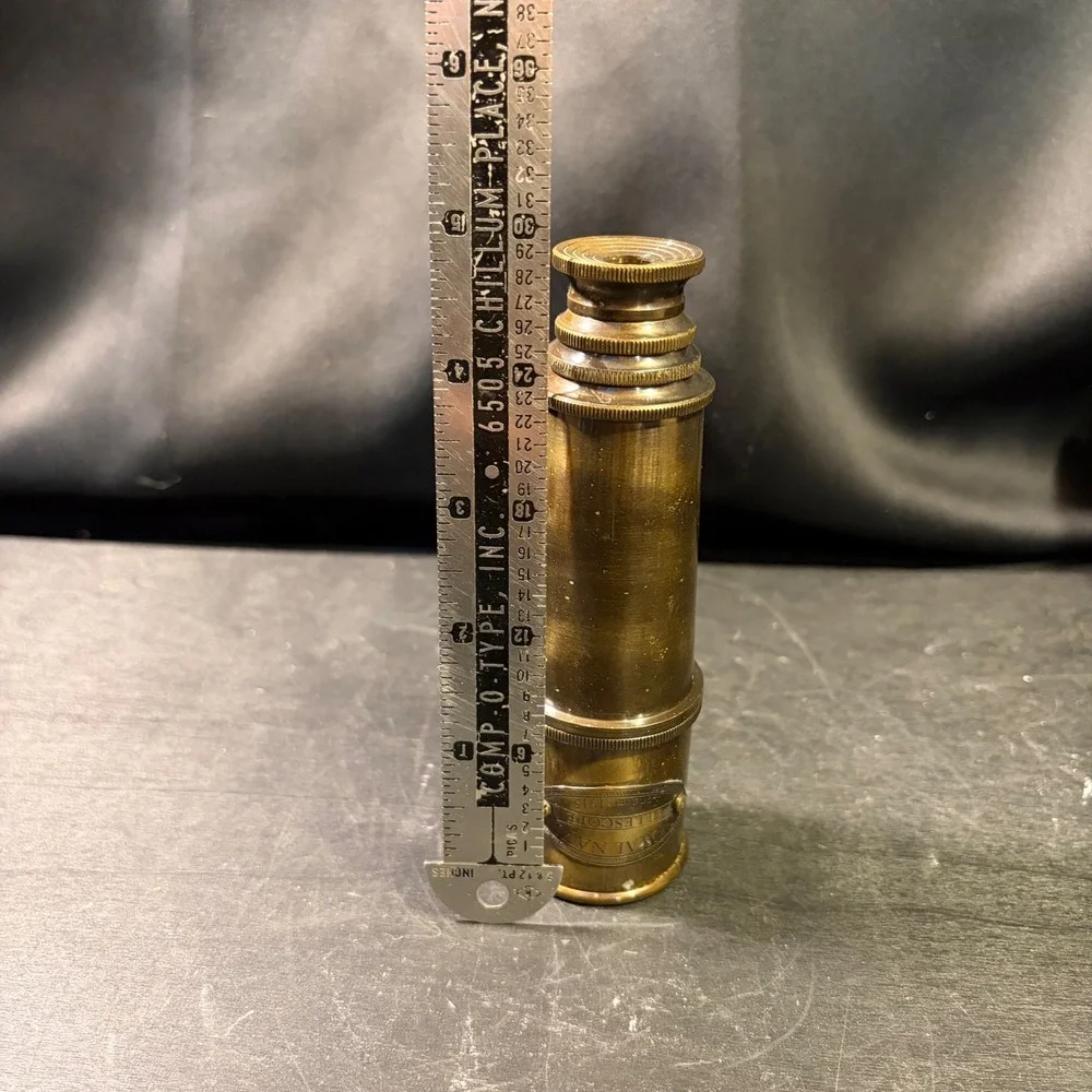 Royal Navy London 1915 Brass Telescope Vintage Nautical Maritime Spyglass